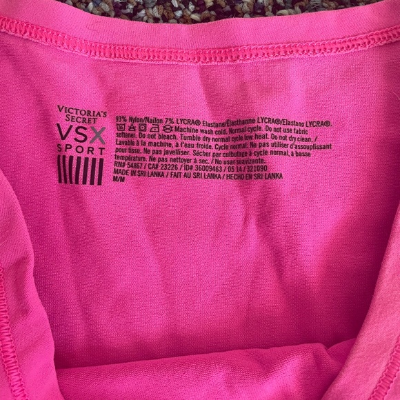 2/$20 item.  VS active muscle crop top pink - Picture 3 of 3